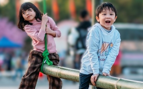 Children at a playground
